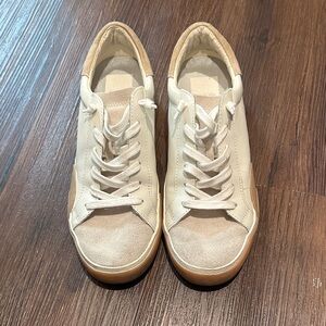Dolce Vita Cream and Tan Women's Sneakers
